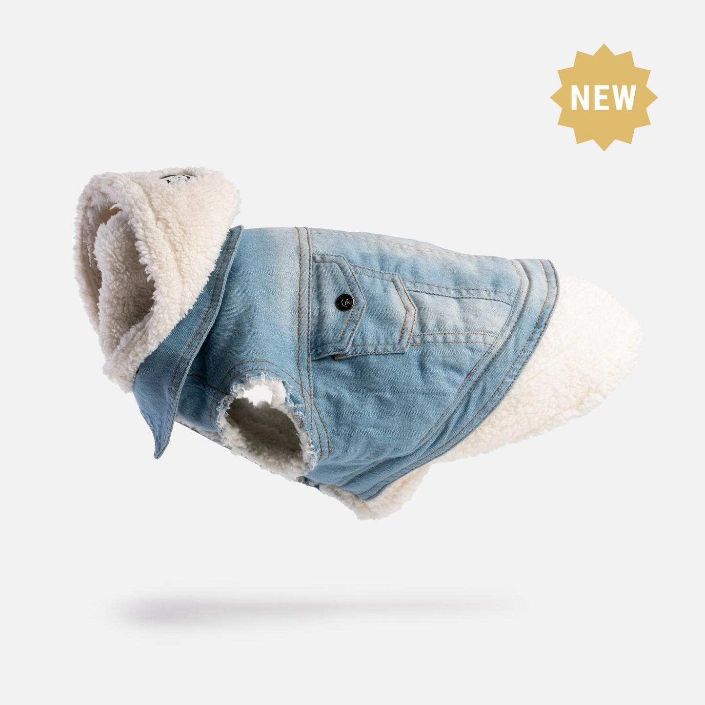 Denim Dog Jacket, Hiking Jacket for Dogs